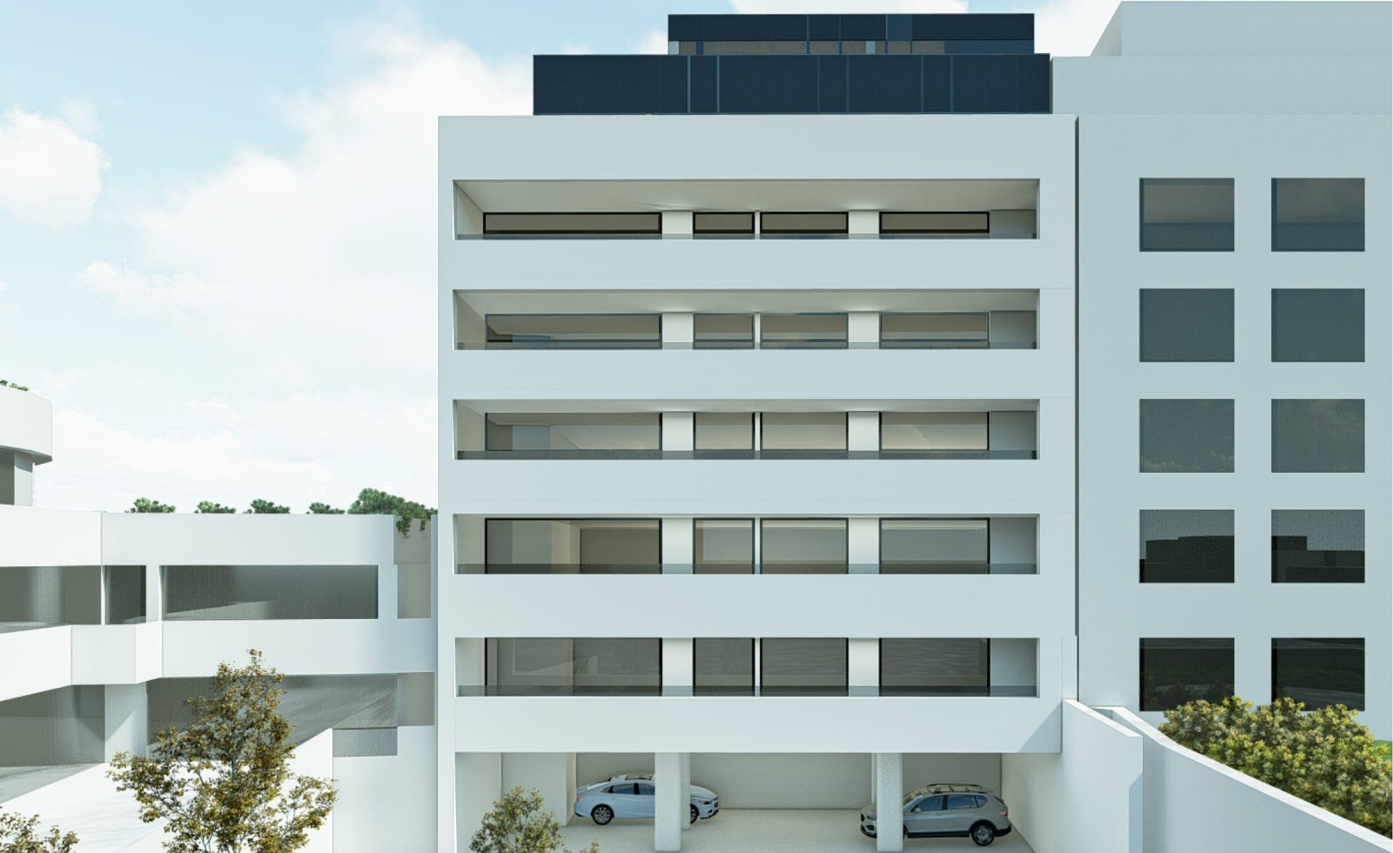 Terasy 
do vnitrobloku